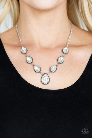 Socialite Social White Paparazzi Necklace