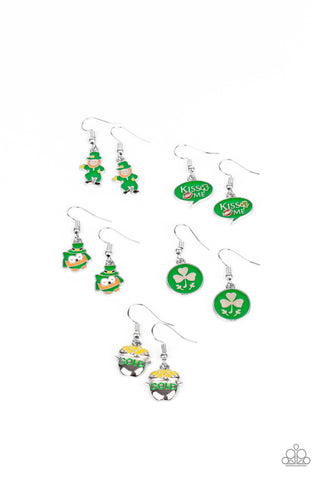 Kids' Starlet Shimmer St. Patrick's Day Fishhook Earring Set