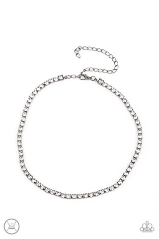 Starlight Radiance Black Paparazzi Choker Necklace
