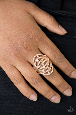 Stratospheric Gold Paparazzi Ring