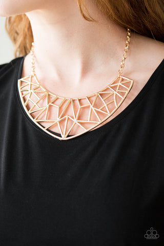 Strike While HAUTE Gold Paparazzi Necklace