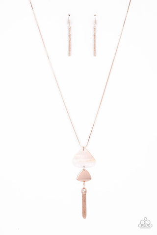 TIDE You Over Rose Gold Paparazzi Necklace