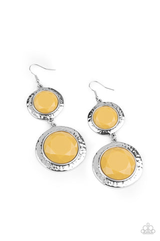 Thrift Shop Stop Yellow Paparazzi Earrings