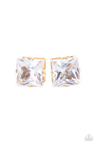 Times Square Timeless Gold Paparazzi Earrings
