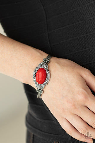 Top-Notch Drama Red Paparazzi Bracelet
