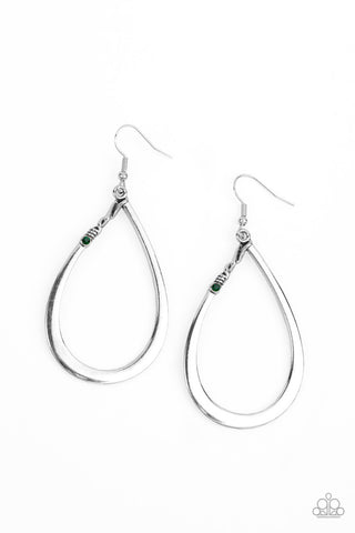 Very Enlightening Green Paparazzi Earrings