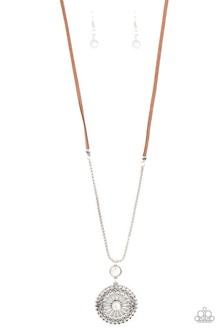 Where No MANDALA Has Gone Before White Paparazzi Necklace