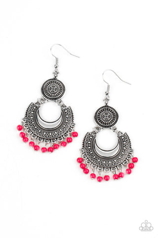 Yes I CANCUN Pink Paparazzi Earrings