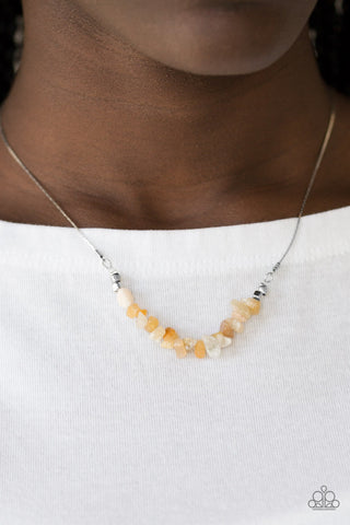 Back to Nature Yellow Paparazzi Necklace