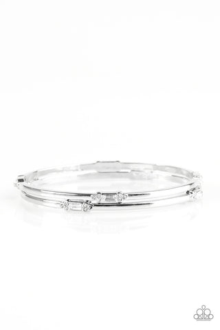 BRIGHT Here, BRIGHT Now White Paparazzi Bracelet