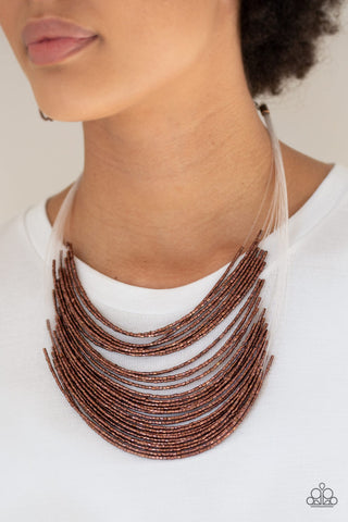 Catwalk Queen Copper Paparazzi Necklace