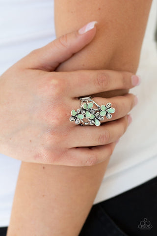 Climbing Gardens Green Paparazzi Ring