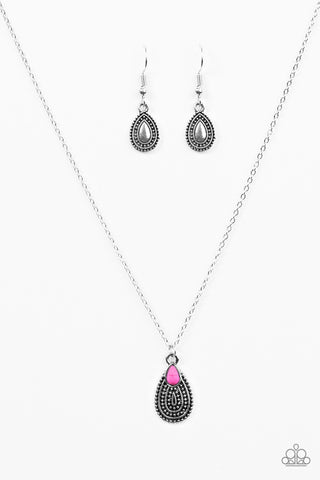 Desert Storm Pink Paparazzi Necklace