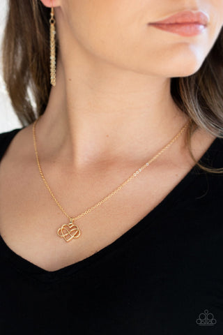 Eternal Love Gold Paparazzi Necklace