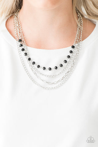 Extravagant Elegance Black Paparazzi Necklace