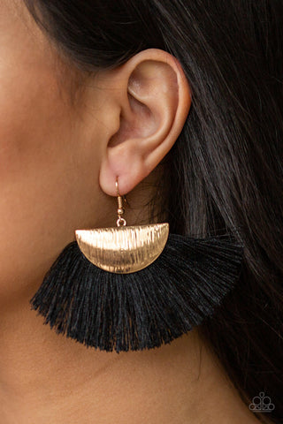 Fox Trap Black Paparazzi Earrings