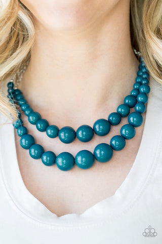 Full BEAD Ahead! Blue Paparazzi Necklace