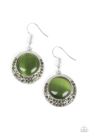 Gleam Away Green Paparazzi Earrings