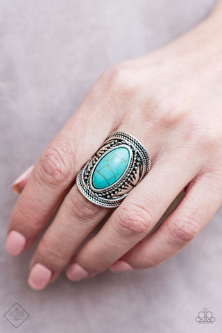 Ground RULER Blue Paparazzi Ring