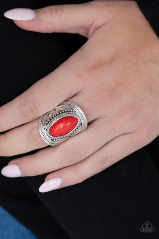 Ground RULER Red Paparazzi Ring