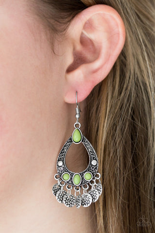 Island Escapade Green Paparazzi Earrings