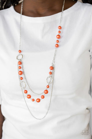 Party Dress Princess Orange Paparazzi Necklace