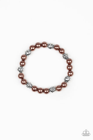 Poised for Perfection Brown Paparazzi Bracelet