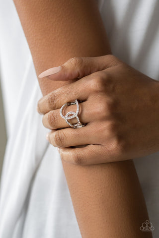Radical Radiance White Paparazzi Ring