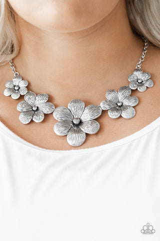 Secret Garden Silver Paparazzi Necklace
