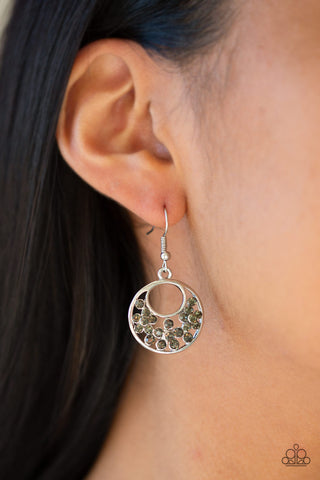 Sugary Shine Silver Paparazzi Earrings