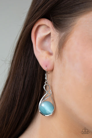 Swept Away Blue Paparazzi Earrings