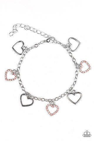 Take a HEARTBreak Pink Paparazzi Bracelet
