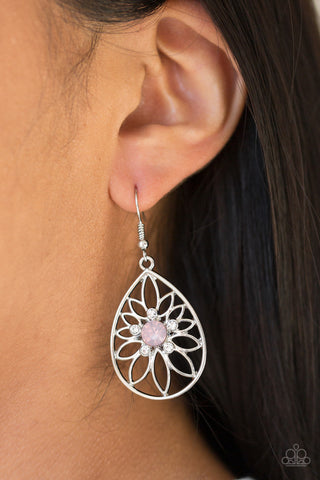 Take it GLOW Pink Paparazzi Earrings