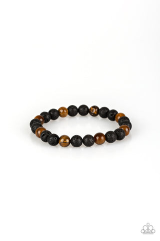 Top Ten Zen Brown Paparazzi Bracelet