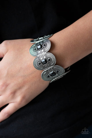 Turn up the TROPICAL Heat Black Paparazzi Bracelet