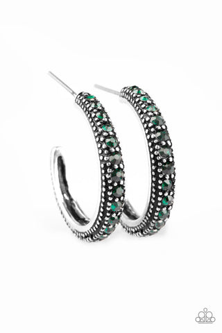 Twinkling Tinseltown Green Paparazzi Earrings