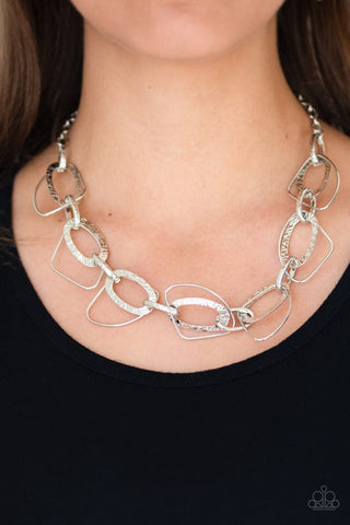 Very Avant-Garde Silver Paparazzi Necklace